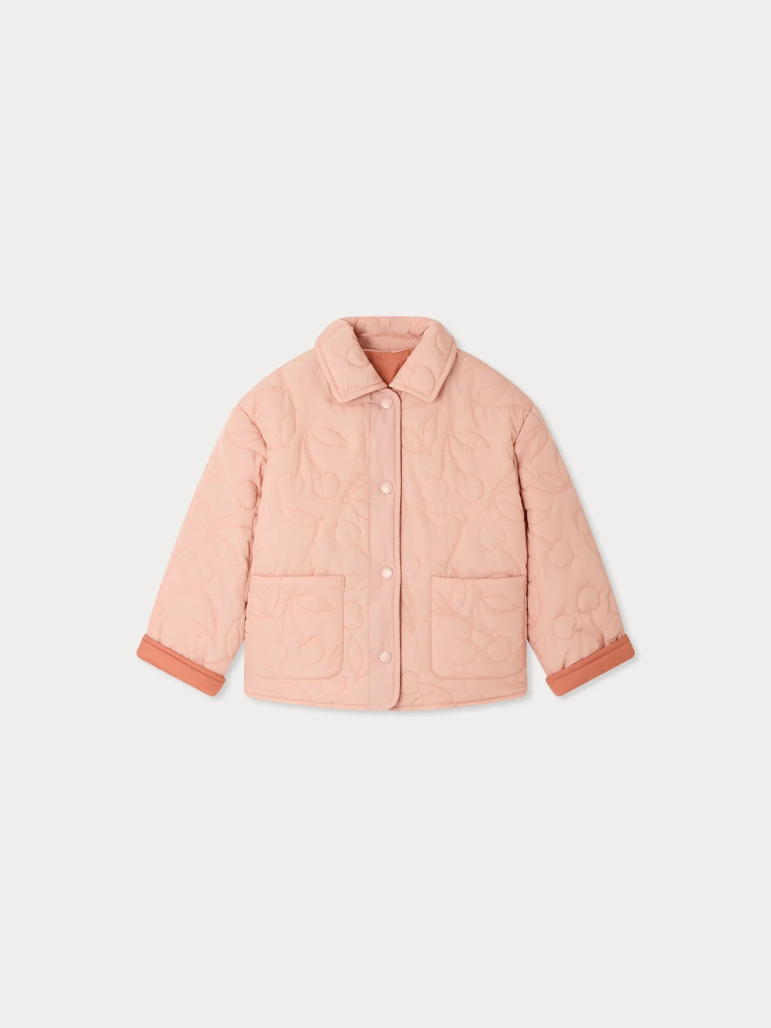 reversible and quilted cherry jacket