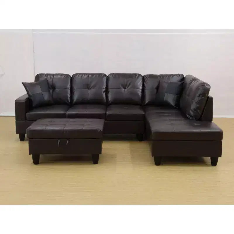 Elevate Your Space with Our Luxurious Brown Semi-PU Sofa C Combining Comfort, Style, and Innovation