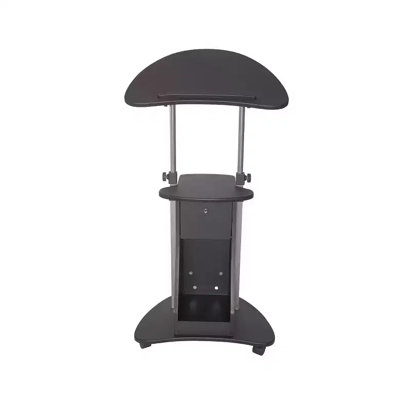 Rolling Adjustable Laptop Cart with Storage - Techni Mobili