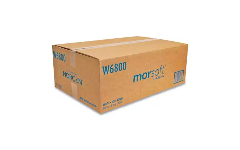 Morcon Tissue Morsoft Universal Roll Towels, 1-Ply, 8 x 800 ft, White, 6 Rolls/Carton
