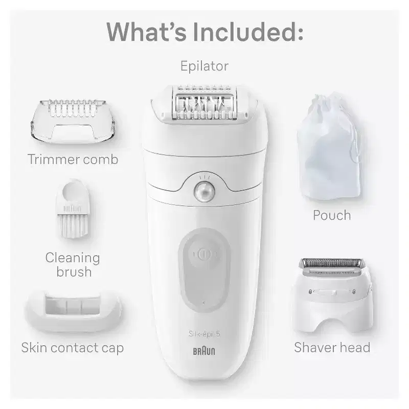 Braun Silk-epil 5 Women's Epilator SE5-041: Electric, All Skin Types, Legs