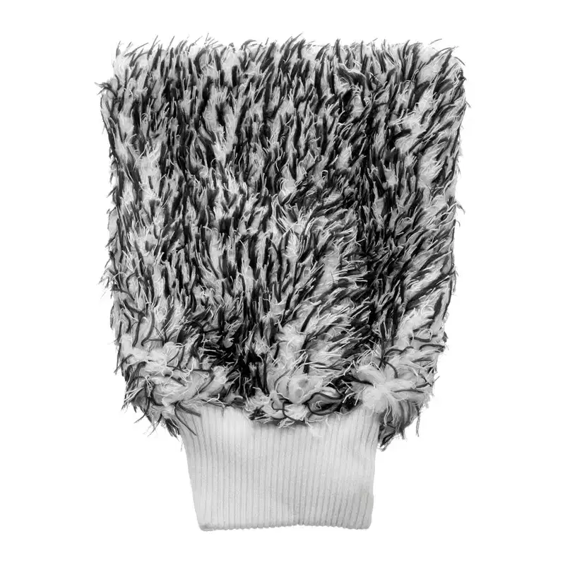 Unique Bargains Double-Sided Plush Household Clean Microfiber Car Wash Mitt 10 x 8