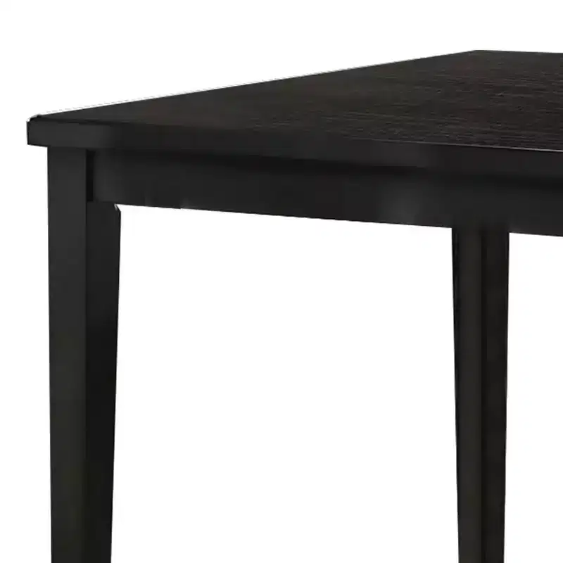 Royal Hampton Counter Height Table, 48 Inch Rectangular Top, Dark Walnut Brown