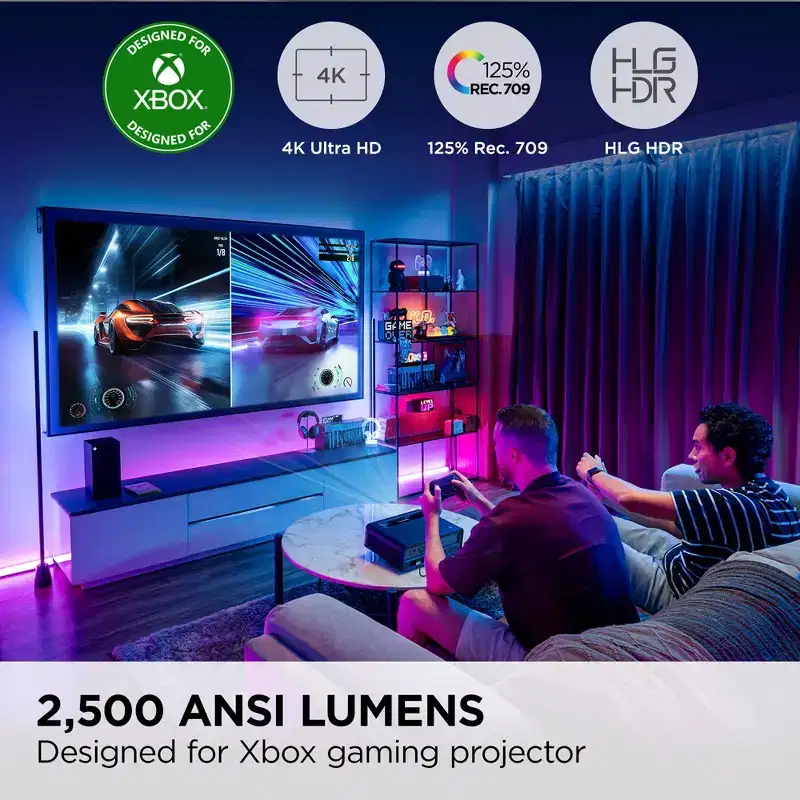 ViewSonic X1-4KPRO 4K UHD Projector with Built-in Google TV