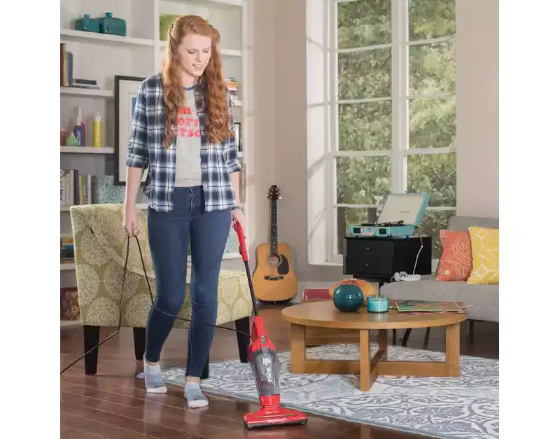 Dirt Devil Vibe 3-in-1 Corded Stick Vacuum Cleaner with Removable Hand Held Vacuum: Lightweight, Bagless, Multi-Surface, Red
