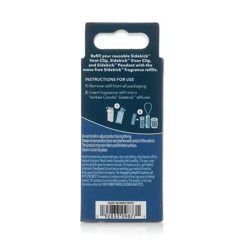 Yankee Candle 2pk Sidekick Car Air Fresheners Universal Refill Coconut Beach