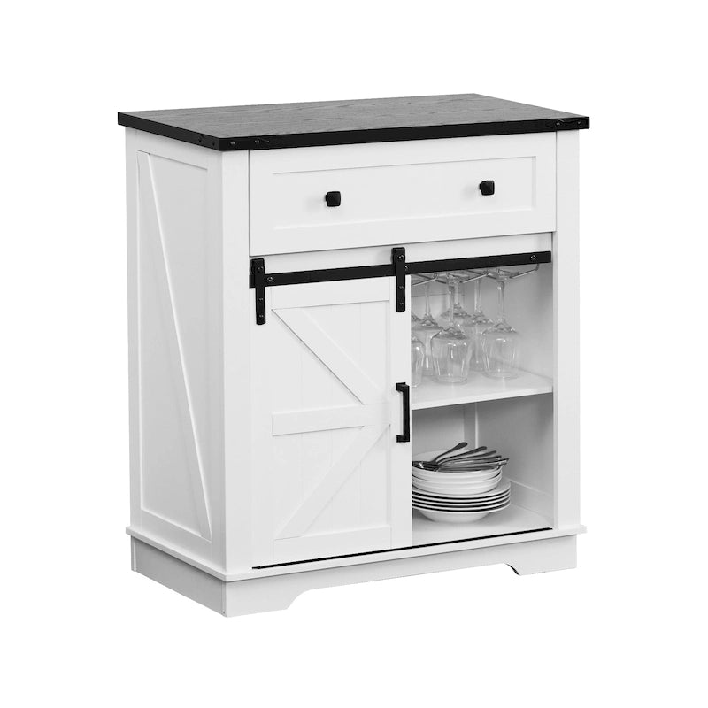 Farmhouse Coffee Bar Cabinet,Kitchen Buffet and Sideboard for Dining Room, Living Room, Entryway