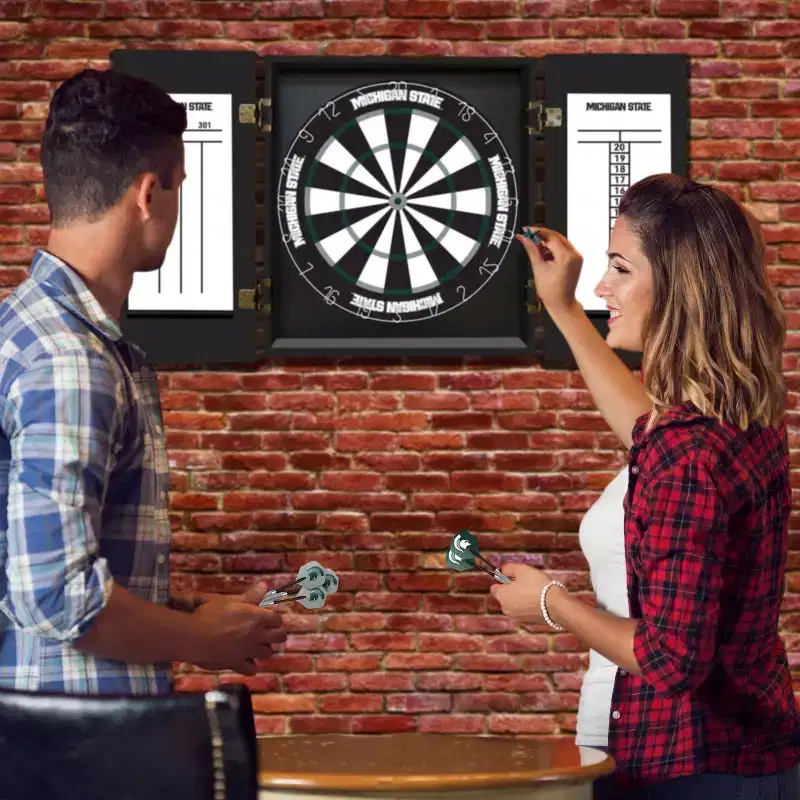 NCAA Michigan State University Fan's Choice Dartboard Set