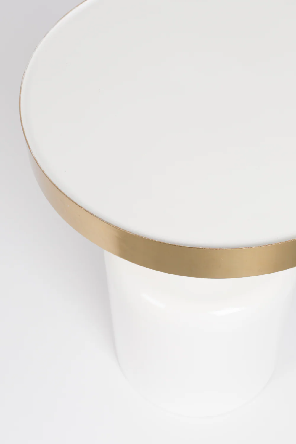 Enameled Metal Side Table