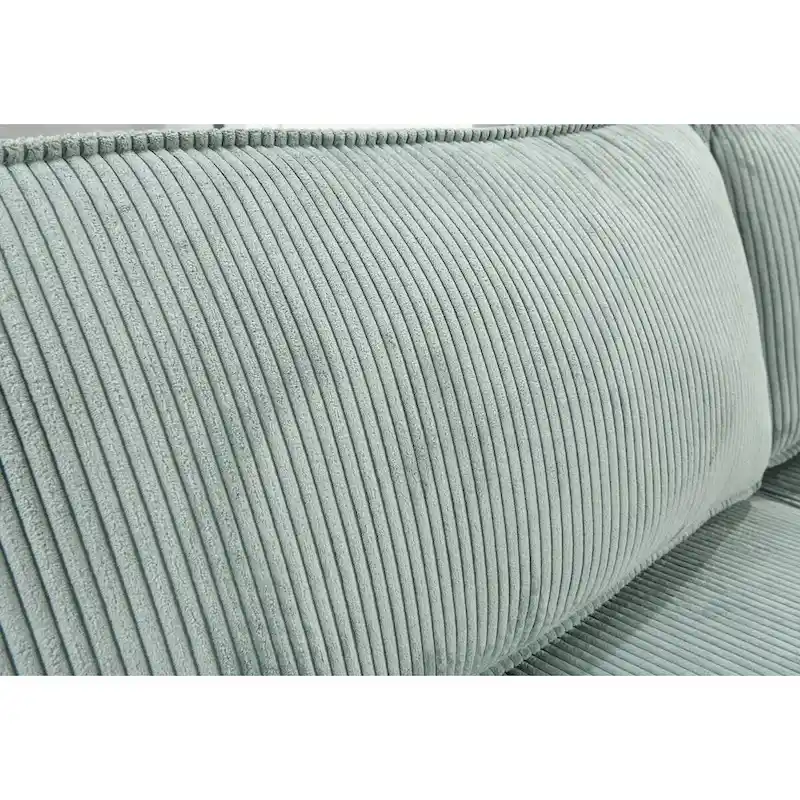 Roomfitters Large Sofa Bed with Storage, Modern 3 Seater Couch Furniture, Upholstered Back Sofa for Small Spaces