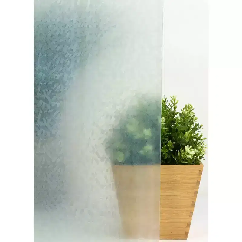 Fablon Set of 2 Mikado Window Film: Clear Vinyl Privacy Film with UV Protection, 78.74" x 17.65" Shapes Pattern