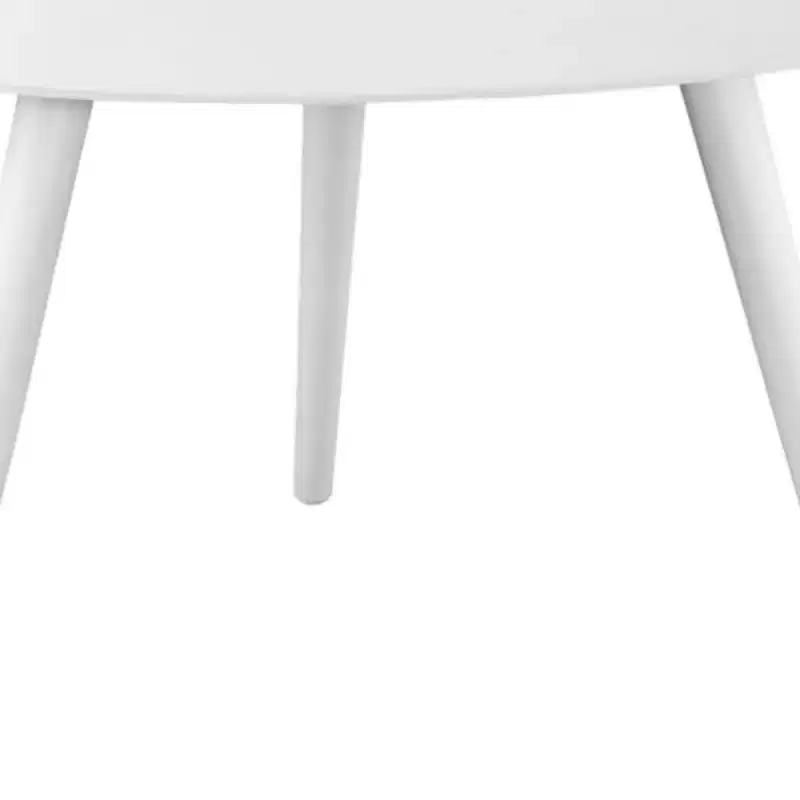 HomeRoots 14 White Aluminum End Table
