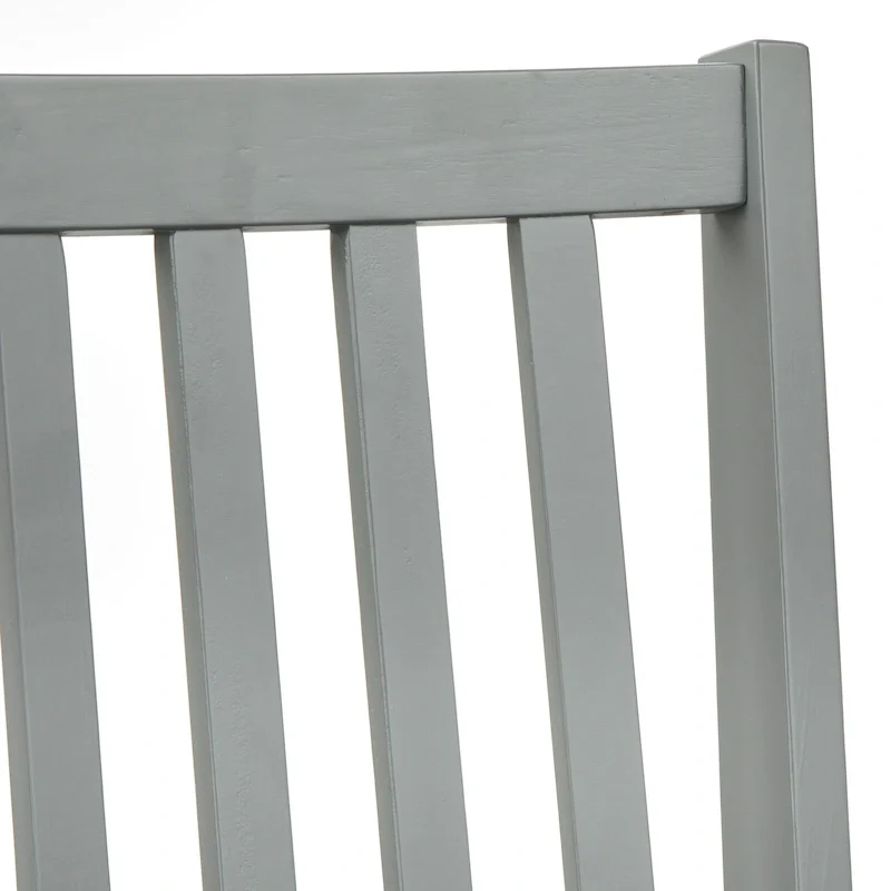 Set of 4 Solid Wood Slat-Back Dining Chairs, Sturdy Frame, Classic Design, Easy Assembly