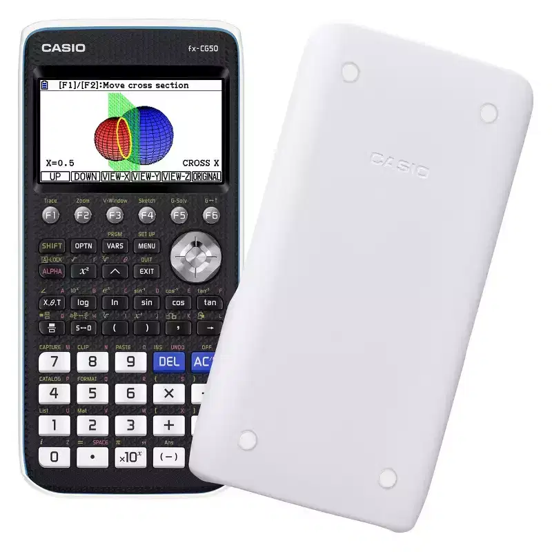 Casio High-Resolution 3D Color Graphing Calculator - Black (FX-CG50): SAT & ACT Approved