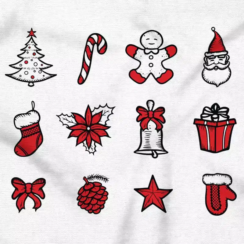 Classic Christmas Holiday Ornaments Sweatshirt for Men or Women Brisco Brands