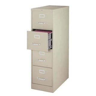 25 Deep 4-Drawer Letter-Size Commercial Vertical File Cabinet