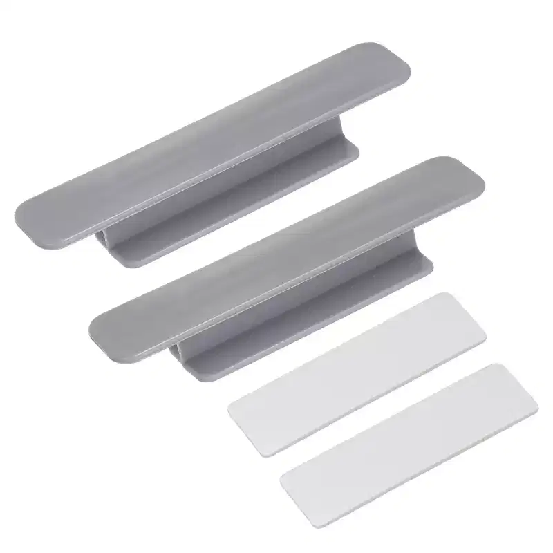 Unique Bargains Plastic Self-Adhesive Drawer Wardrobe Sliding Door Pulls