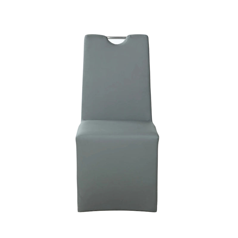 Somette Eva Upholstered Handle-Back Side Chair, Set of 2 - 20.9 x 18.5 x 39.4