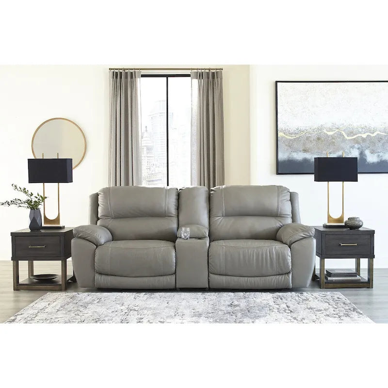 3-Piece Power Reclining Sectional Loveseat with Console