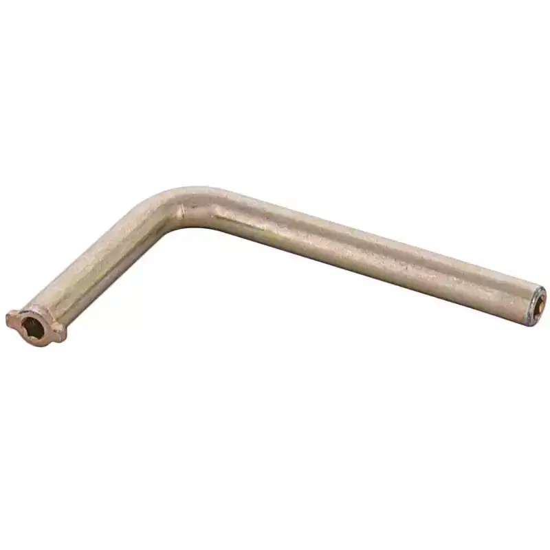 Brixwell Custodial Lock Handle Key Steel Material, 3-5/32 Length, For Commercial Window and Door Locks, Brass Finish