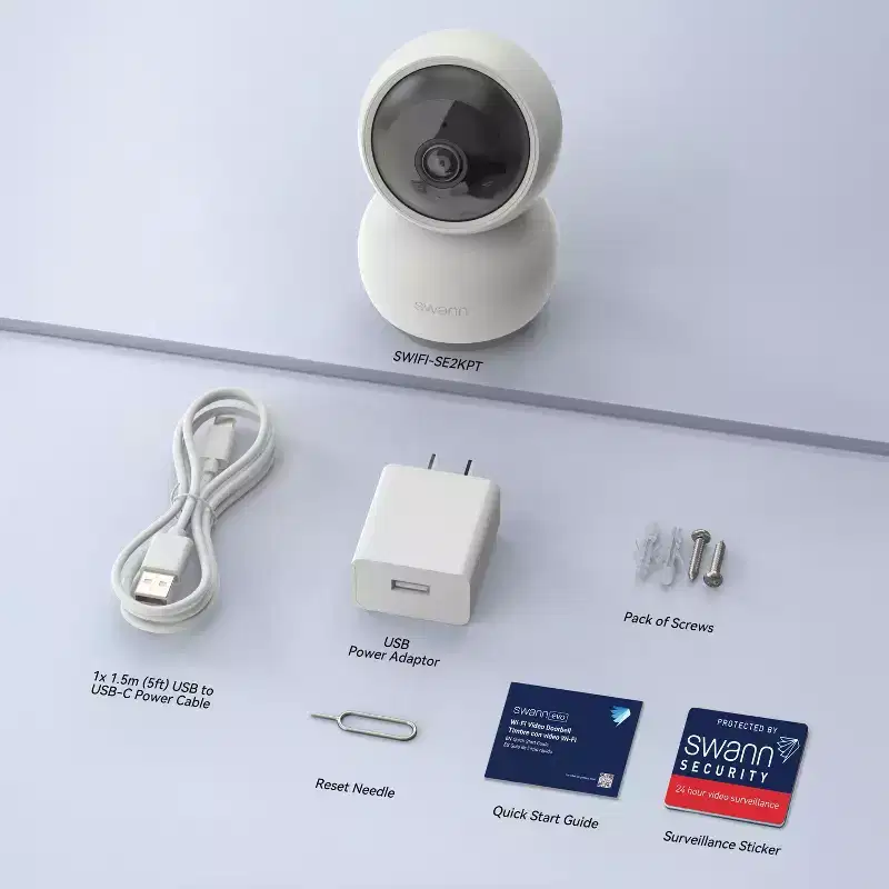 Swann EVO 2K Indoor Pan Tilt Wi-Fi Camera