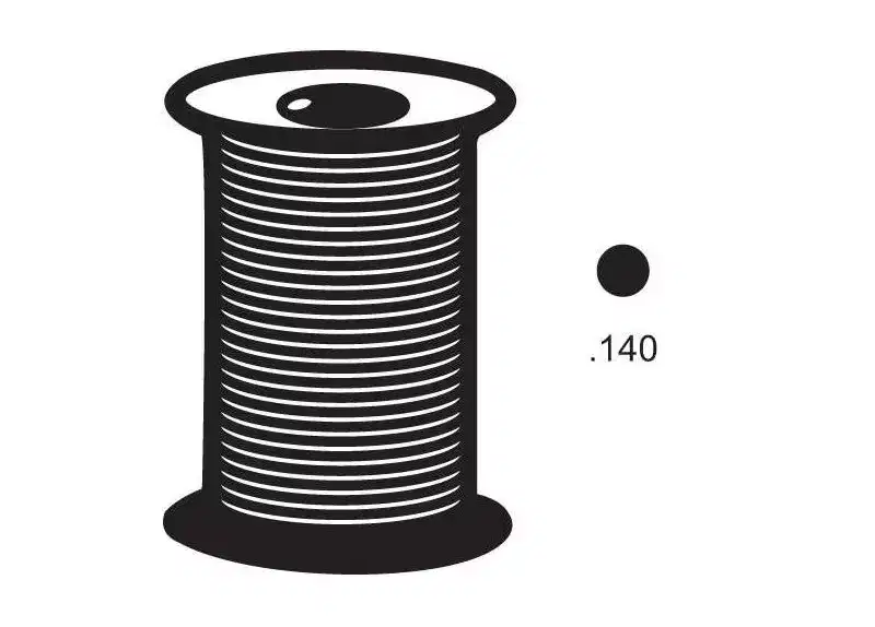Brixwell Foam Spline, Vinyl Material, 1/8 Trade Size, Black Finish