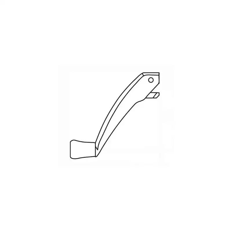 Brixwell Folding Handle 11/32 Spline, 2-9/64 Handle Length, 3-3/32 Base Length, For Window Use, Plastic Material, White Finish