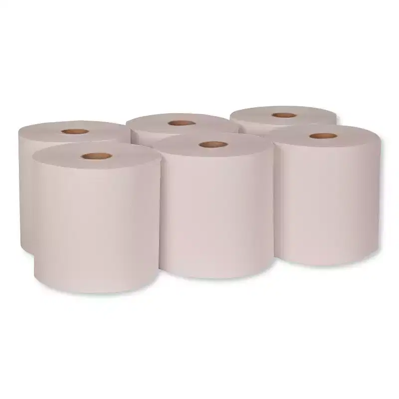 Tork Hardwound Roll Towel, 1-Ply, 7.88 x 1,000 ft, White, 6 Rolls/Carton