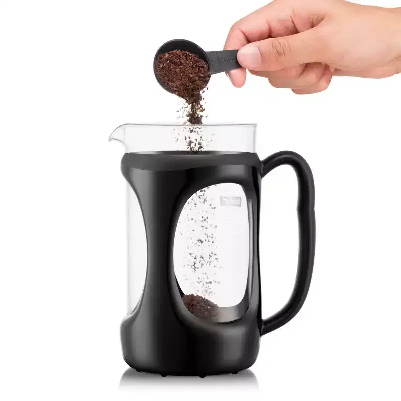 Bodum 34oz Outdoor French Press: Manual Coffee Maker, Cool Touch Handle, Dishwasher-Safe, 8 Cup Capacity, Black