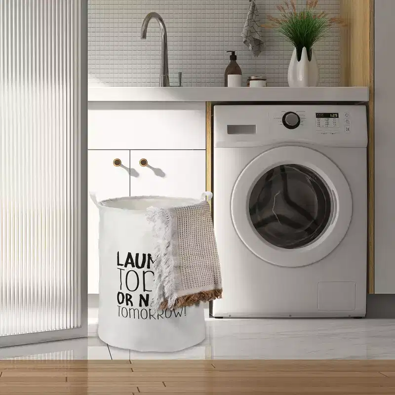 Unique Bargains 3661 Cubic-in Foldable Cylindrical Laundry Basket Black 1 Pc Today