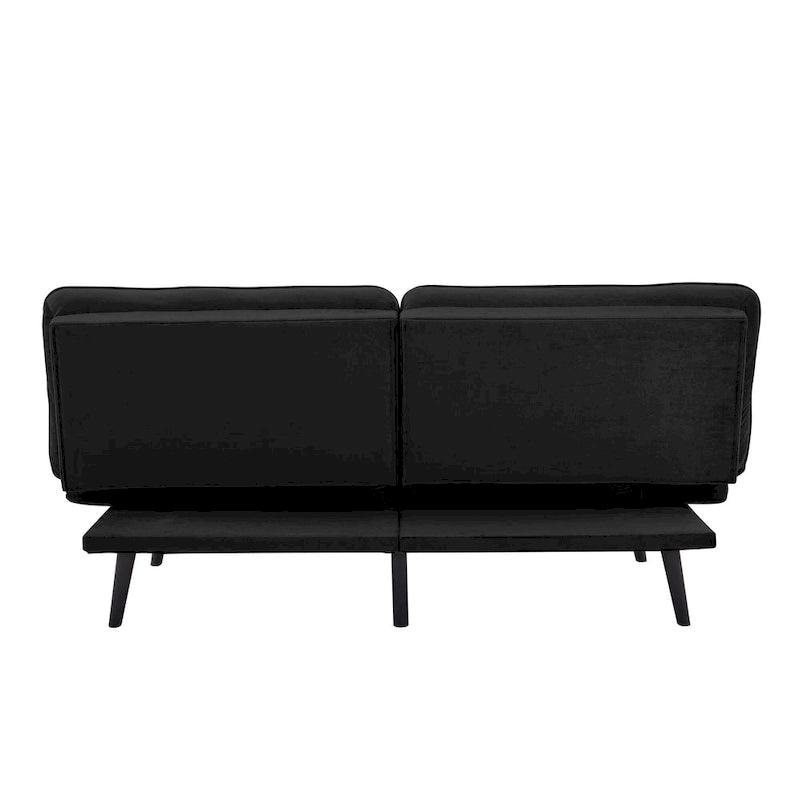 Convertible Sofa Bed with Split-Back Recline & Pocket Coils | Microfibre | Twin