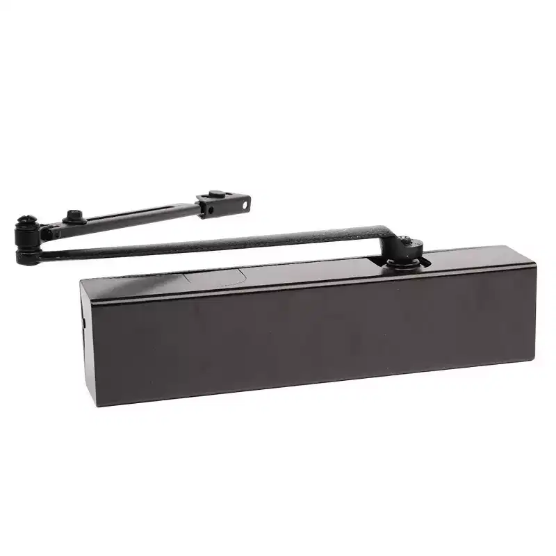 BRINKS Commercial Matte Black Metal Hydraulic Adjustable Door Closer Grade 1 : BRINKS