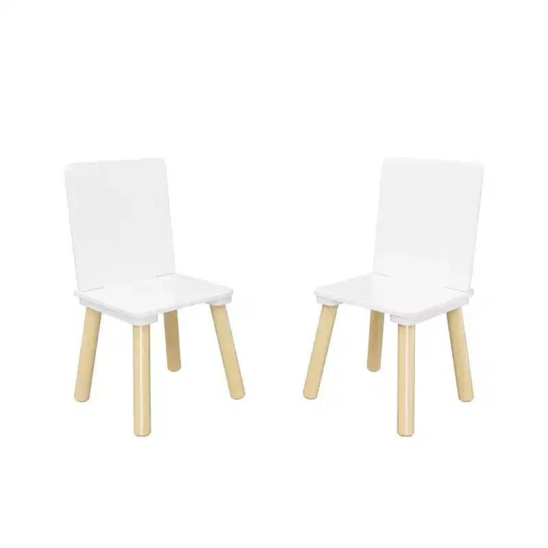 Toddler Table and Chair Set, Multifunctional Kids Desk and 2 Chair Set, Child-Safe Design Study Desk Toy Table Dining Table for Living Room Kids Room