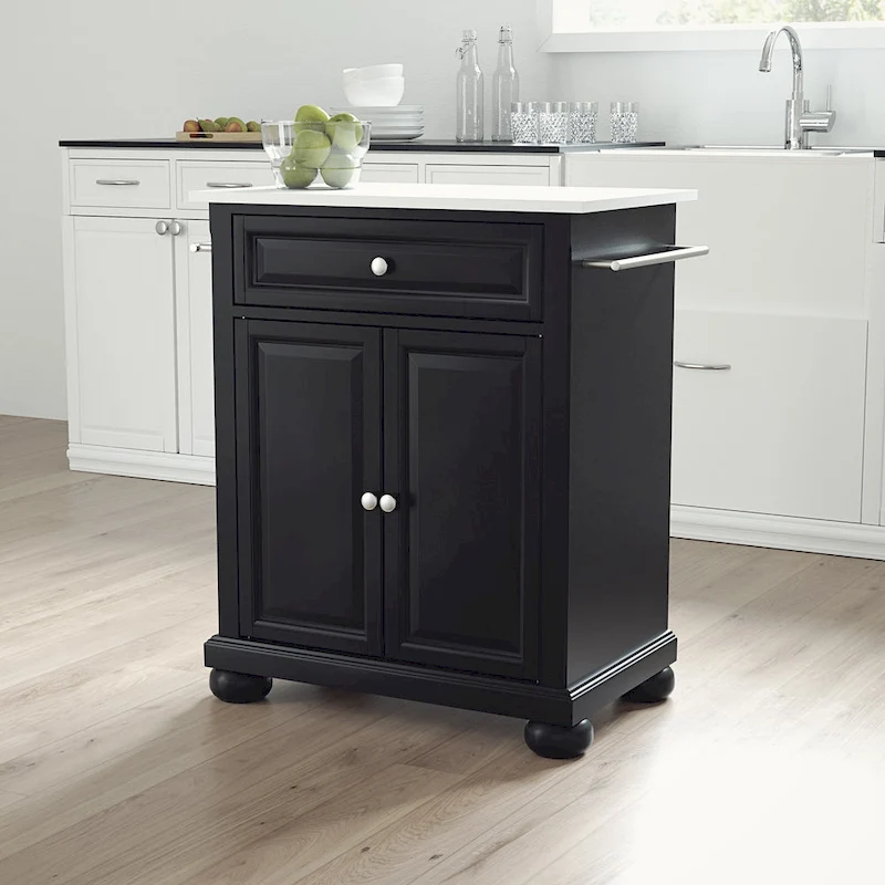 Crosley Alexandria Granite Top Portable Kitchen Island/Cart - 31W x 18D x 35.5H