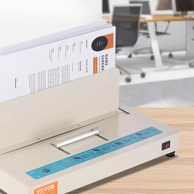 VEVOR Thermal Binding Machine, 500 Sheets Capacity Book Binding Machine,Thermal Book Binder 50mm Binding Thickness A3(Short Edge)/A4/A5 Document,Gray