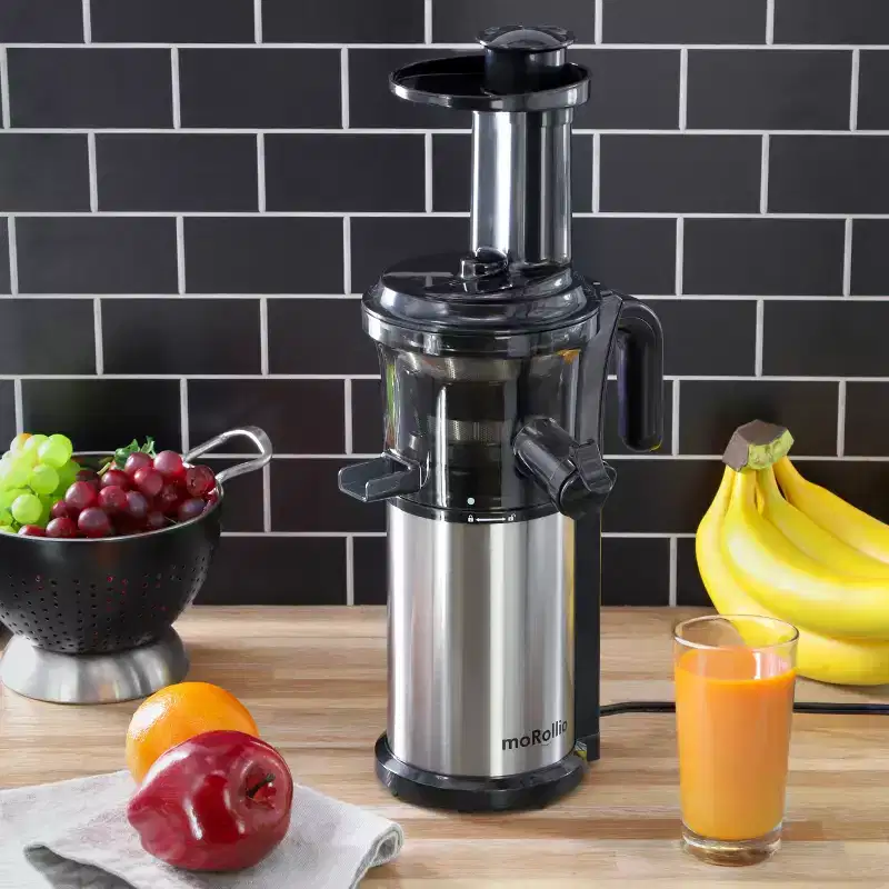 moRollio 200 Watt Masticating Slow Juicer for Vegetables and Fruit