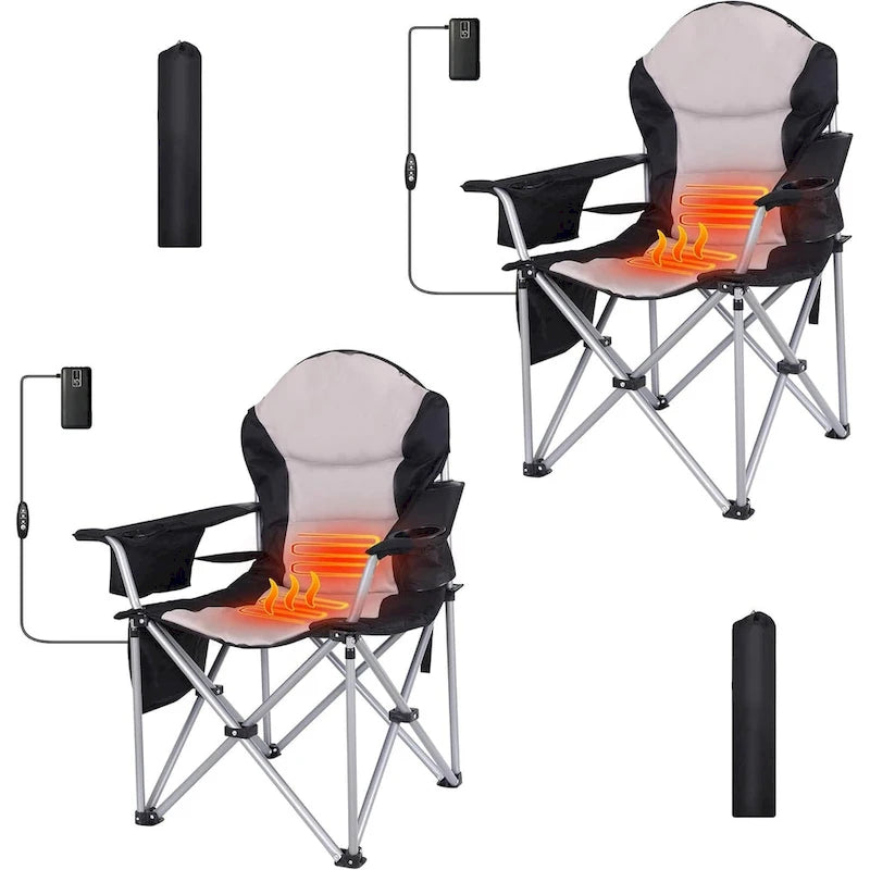 Heated Camping Chair, Heated Chair, Beach Chair, Folding Chair, Ski Chair