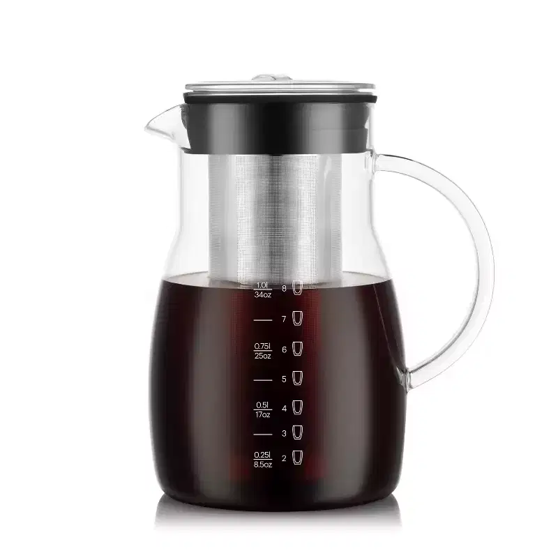 Bodum Melior 8c 34oz Cold Brew and Ice Tea Maker: Cold Brew Coffee Maker, BPA-Free, Dishwasher-Safe, Reusable Filter