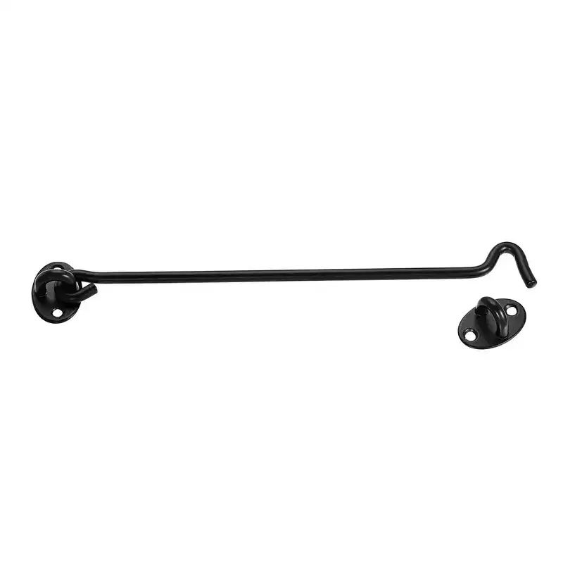 Unique Bargains 201 Stainless Steel Cabin Eye Latch Gate Door Swivel Hook with Mounting Screws 2 Pcs
