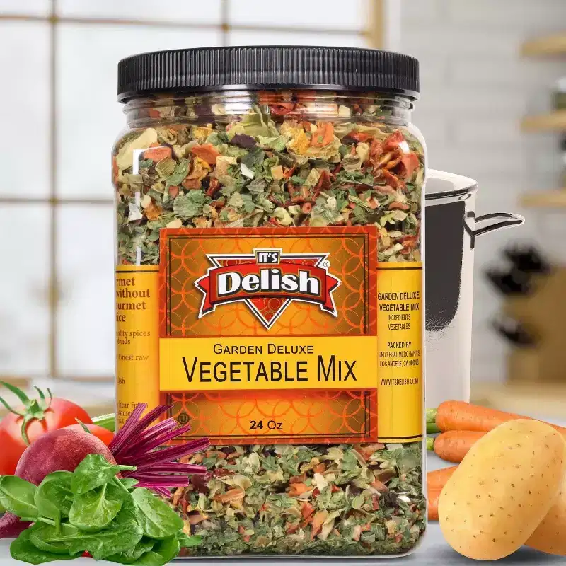 Garden Deluxe Vegetable Soup Mix by It's Delish, 24 OZ Jumbo Container