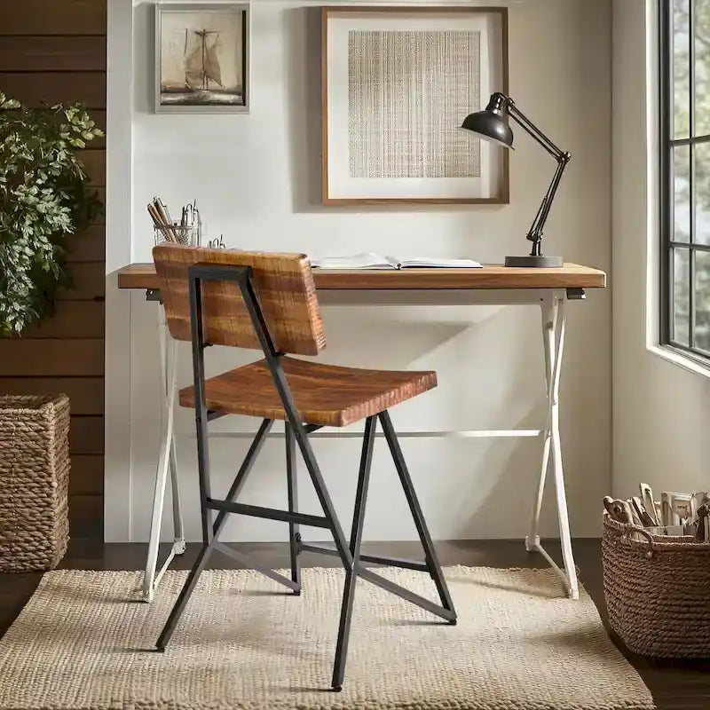 Reclaimed Wood Counter Stool