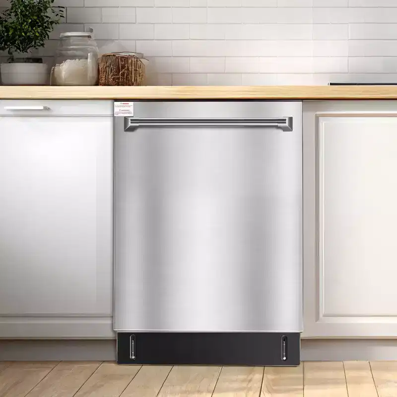VEVOR 24 Inch Built-In Dishwasher, Stainless Steel Tub, 14 Place Settings and 8 Washing Programs, 23.82 x 25.2 x 33.78 Inch, Silver