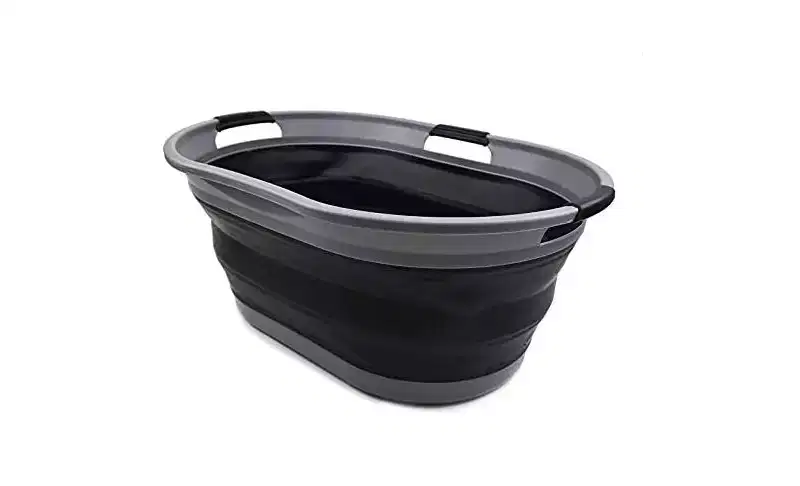 SAMMART 44L (11.6 Gallon) Collapsible Plastic Laundry Basket