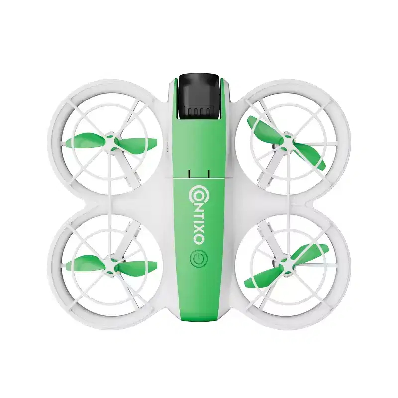 Contixo F15 Astro Kids Drone, HD Camera, 2.4 Screen Remote, Auto Hover, 2 Batteries, RGB Light 3D Flip Drones Toys Gift for Boys Girls- Green