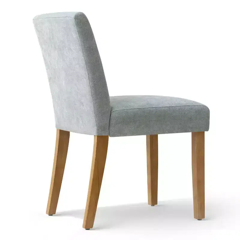 Modern Farmhouse Dining Chairs Set of 4, Upholstered Textured Woven Fabric Parsons Side Chairs with Solid Wood Legs - Panipeachy