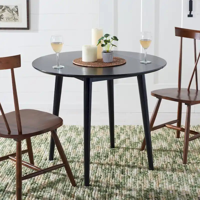 Folding Round Dining Room Table - 35 W x 35 L x 29 H - 35Wx35Dx29H
