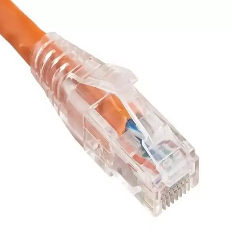 SANOXY Cables and Adapters; 25ft Cat6 550 MHz UTP Ethernet Network Patch Cable with Clear Snagless Boot, Orange