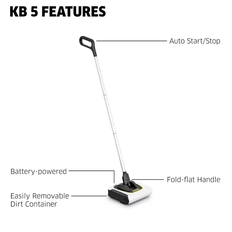 Karcher KB 5 Cordless Electric Broom, Sweeper