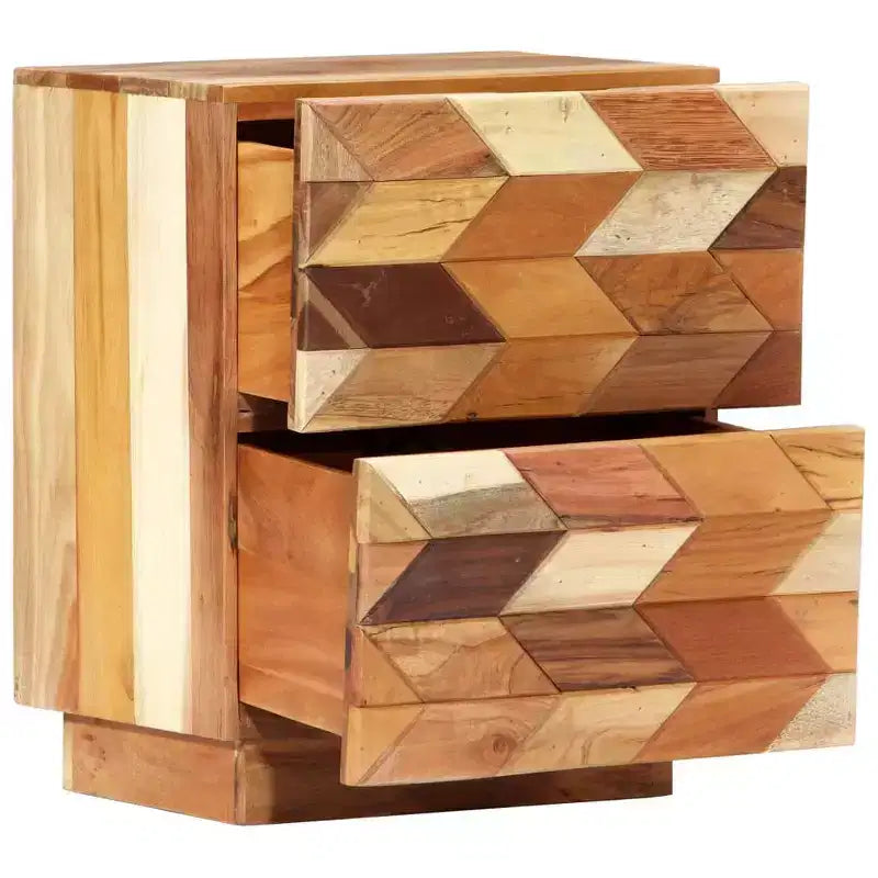 vidaXL Bedside Cabinet 15.7x11.8x19.7 Solid Reclaimed Wood