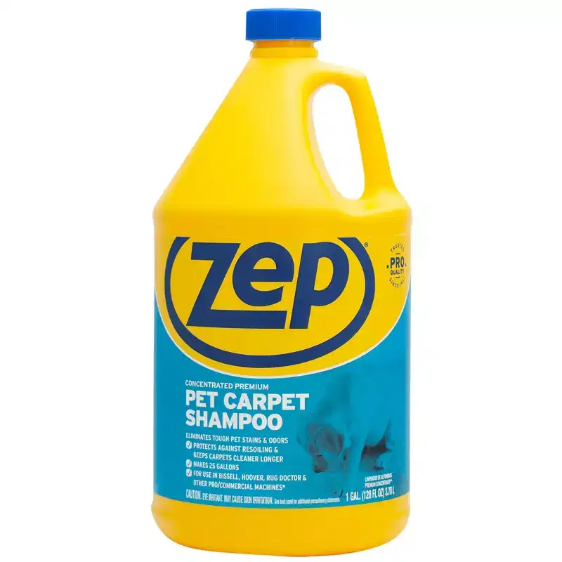 Zep Pet Carpet Shampoo Concentrate  Eliminates Pet Stains & Odors  1 Gallon